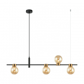 Lampa wisząca Bletter PND-5225-4-BK-AMB