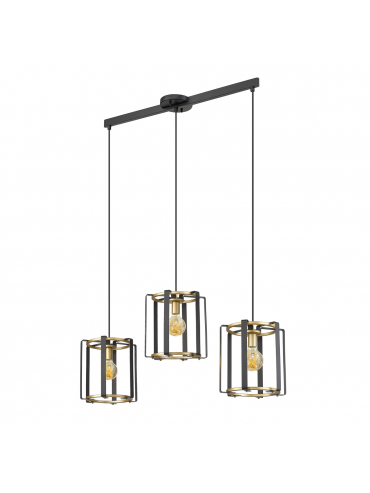 Lampa wisząca Primero PND-44003-3-BK-GD