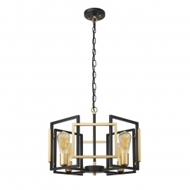Lampa wisząca Primero PND-44003-4-BK-GD