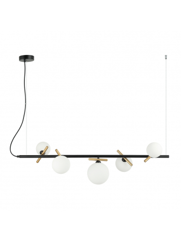 Lampa wisząca Reverso PND-5622-5-BK-W