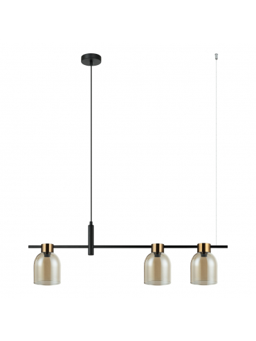 Lampa wisząca Servio PND-66892-3-BK-AMB