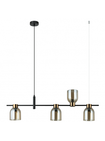 Lampa wisząca Servio PND-66892-4-BK-AMB