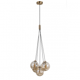 Lampa wisząca Perlos PND-54456-5-HB-AMB