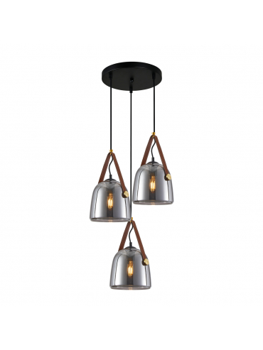 Lampa wisząca Solta PND-24342-3A-BK-SG
