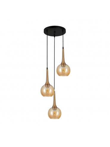 Lampa wisząca Favera PND-42361-3A-BRO-AMB