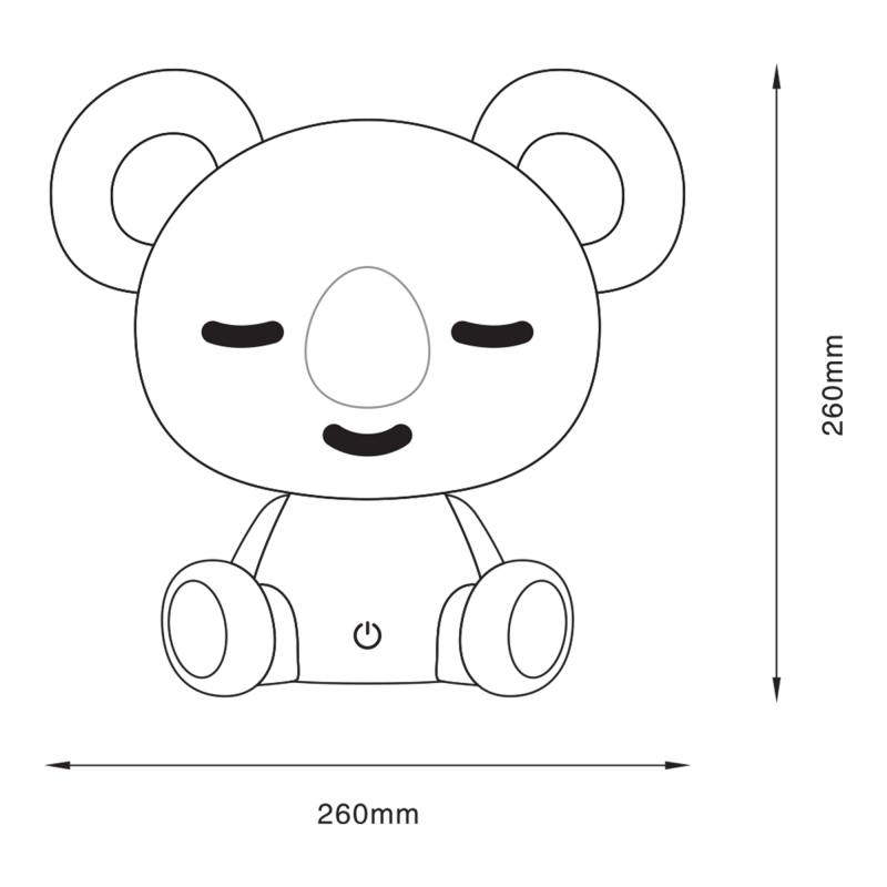Lampa stołowa KOALA KDR-611-GR