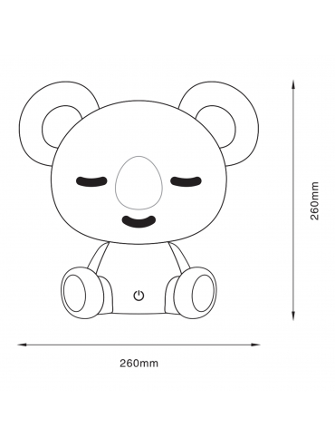 Lampa stołowa KOALA KDR-611-GR