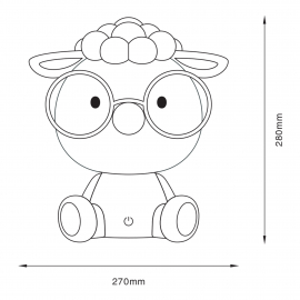 Lampa stołowa OWCA KDR-612-PK