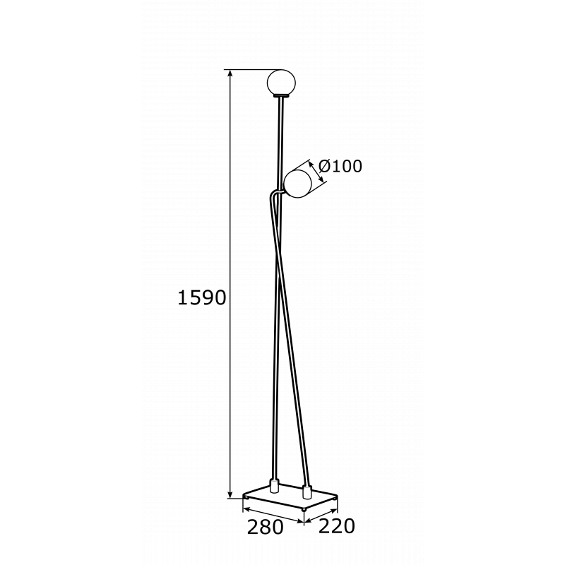 Lampa podłogowa FARON 893
