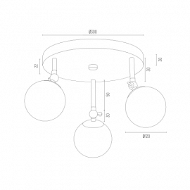 Lampa sufitowa LATINA 1435