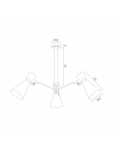 Żyrandol LUKKA 1380