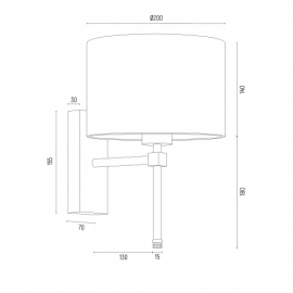 Kinkiet ABBANO 8048