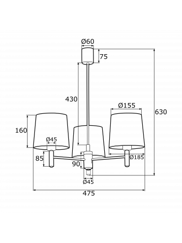 Żyrandol BOLZANO PLUS 6107