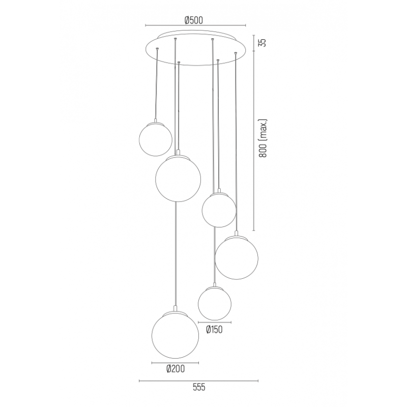 Lampa wisząca OPTICA 2530