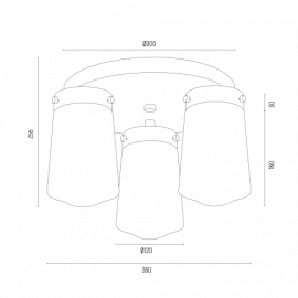 Lampa sufitowa PASADENA 6165
