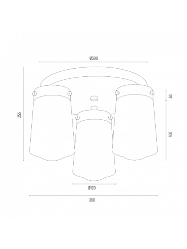 Lampa sufitowa PASADENA 6165