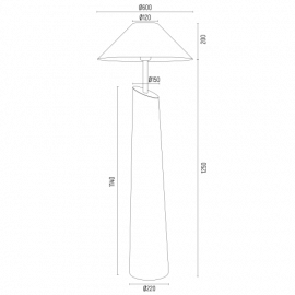 Lampa podłogowa POLONIA 6176