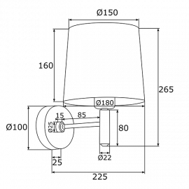 Kinkiet PONTE PLUS 8105