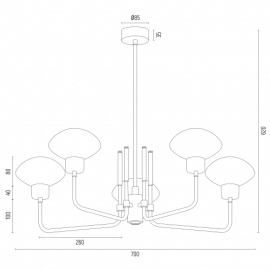 Żyrandol RAVELLO 2128