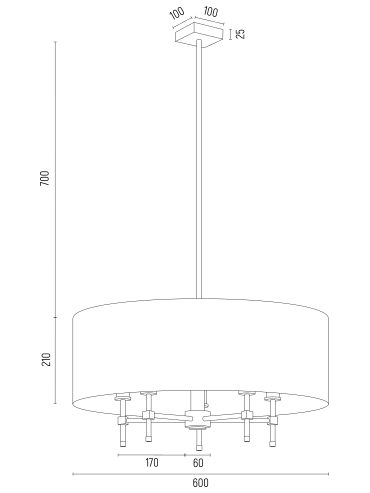 Żyrandol ABBANO 2132