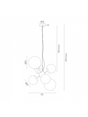 Żyrandol SATELITE 2531