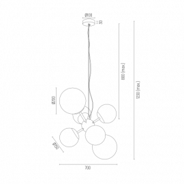 Żyrandol SATELITE 2532