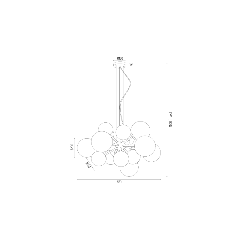 Żyrandol SATELITE 5022
