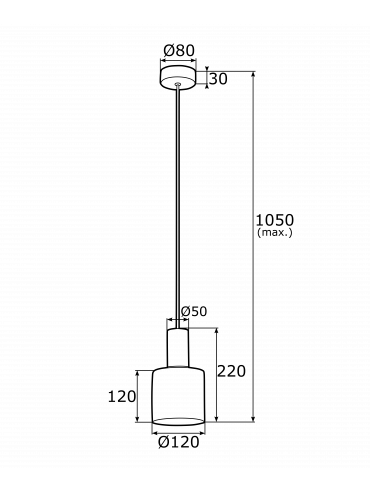 Lampa wisząca SINES 1469