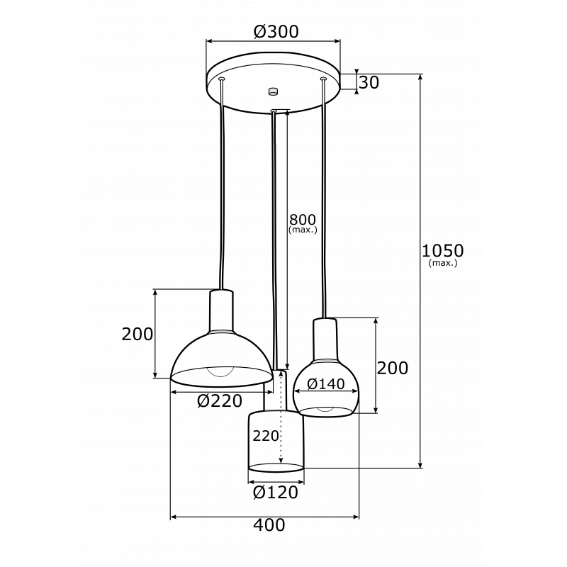 Lampa wisząca SINES 1479