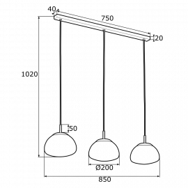Lampa wisząca TRINI 1494