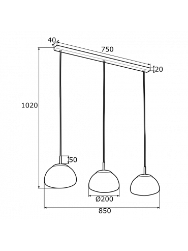 Lampa wisząca TRINI 1494