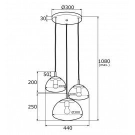 Lampa wisząca TRINI 1492