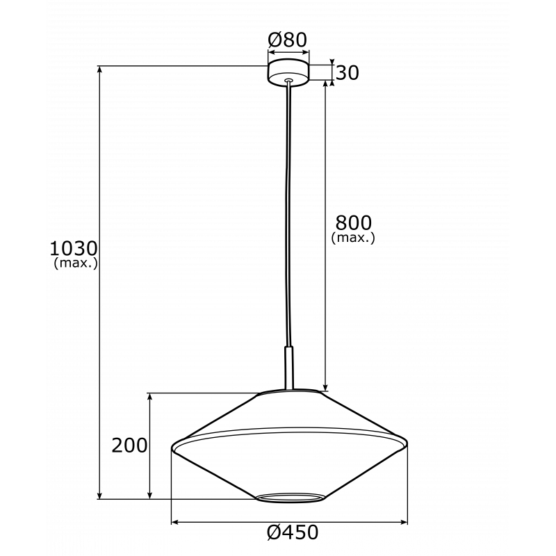 Lampa wisząca TROY 4282
