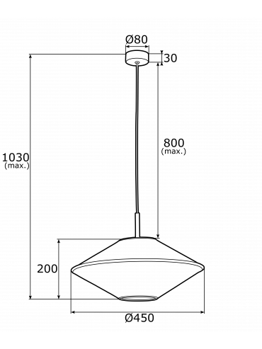 Lampa wisząca TROY 4282