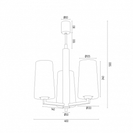 Żyrandol CAMELOT PLUS 6143