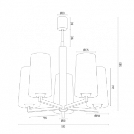 Żyrandol CAMELOT PLUS 2114