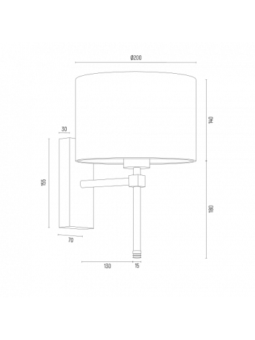 Kinkiet ABBANO 8050