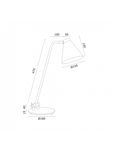 Lampa biurkowa AVALONE 8002