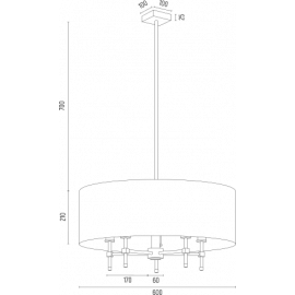 Żyrandol ABBANO 2133