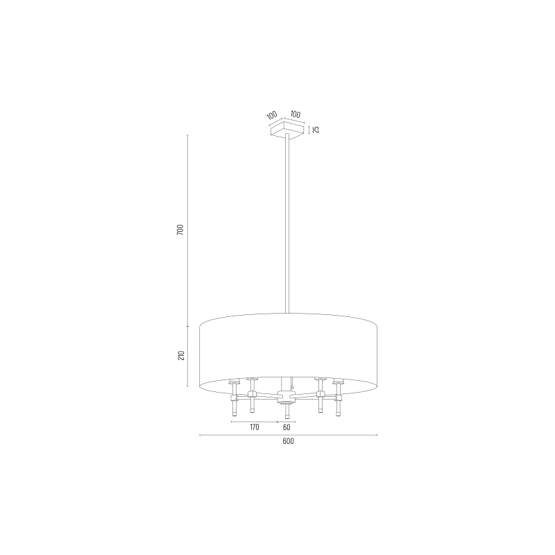 Żyrandol ABBANO 2133