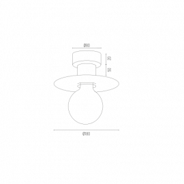 Lampa sufitowa CORSO 3882