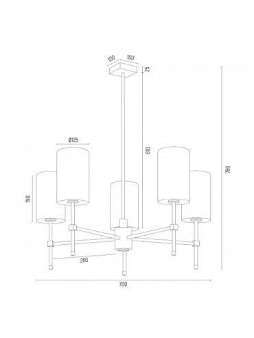 Żyrandol ABRUZZO 2147