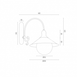Kinkiet ERBA BIS  3297