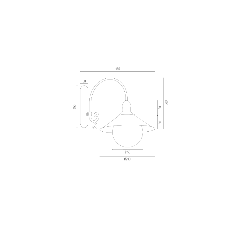 Kinkiet ERBA BIS  3297