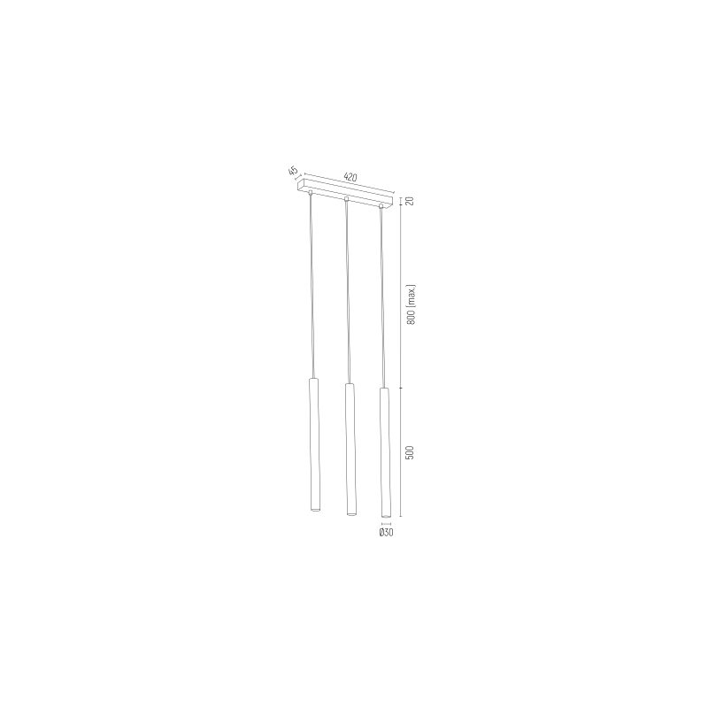 Lampa wisząca ETNA PLUS 6178