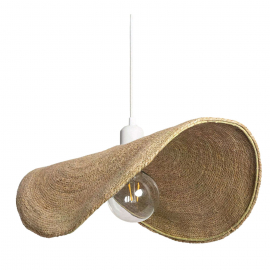Lampa Wisząca Boho Kapelusz z Włókna Naturalnego Abruzzo Eleonora 50cm E27 ABR-LW5-BH50-E27