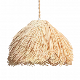 Lampa Wisząca z Ratanu Boho Abruzzo Gabriella 35cm E27 ABR-LW10-BH-E27