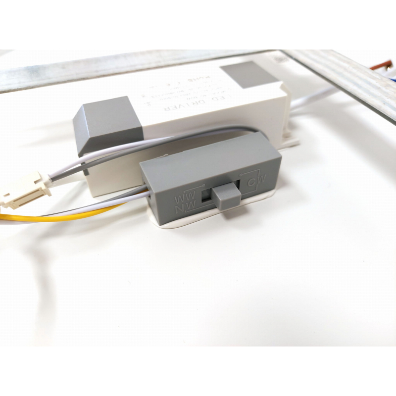 Plafon LED 30W Kwadratowy Złoty CCT 3000K/4000K/6000K 40x40cm Abruzzo Angelo ABR-PLK-30W-40CM-CCT