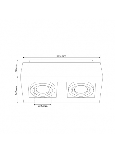 Spot OSMIN 2 White Black EDO777145