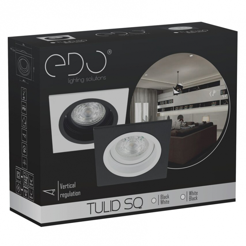 Spot TULID SQ White Black EDO777449
